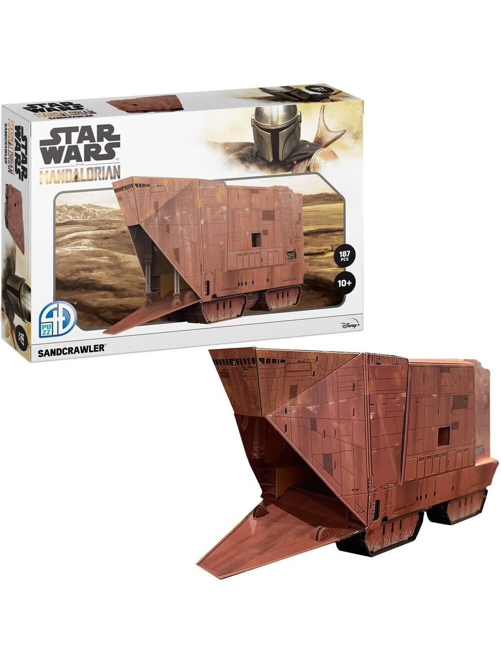 4D Cityscape Star Wars SANDCRAWLER 3D Paper Model Kit The Mandalorian NEW